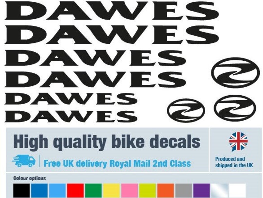 dawes bike stickers