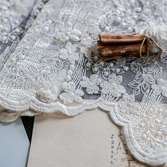 花柄刺繍レーステーブルクロス - Etsy 日本