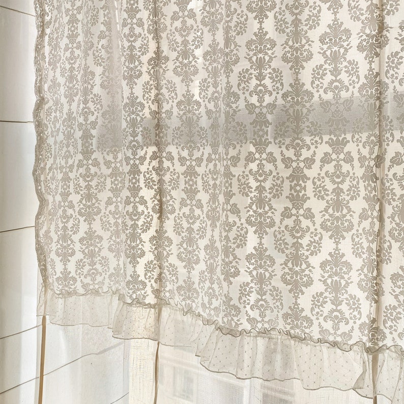 NiceCraftStudioHK Lace Embroidered Balloon Curtain - Thumbnail 4
