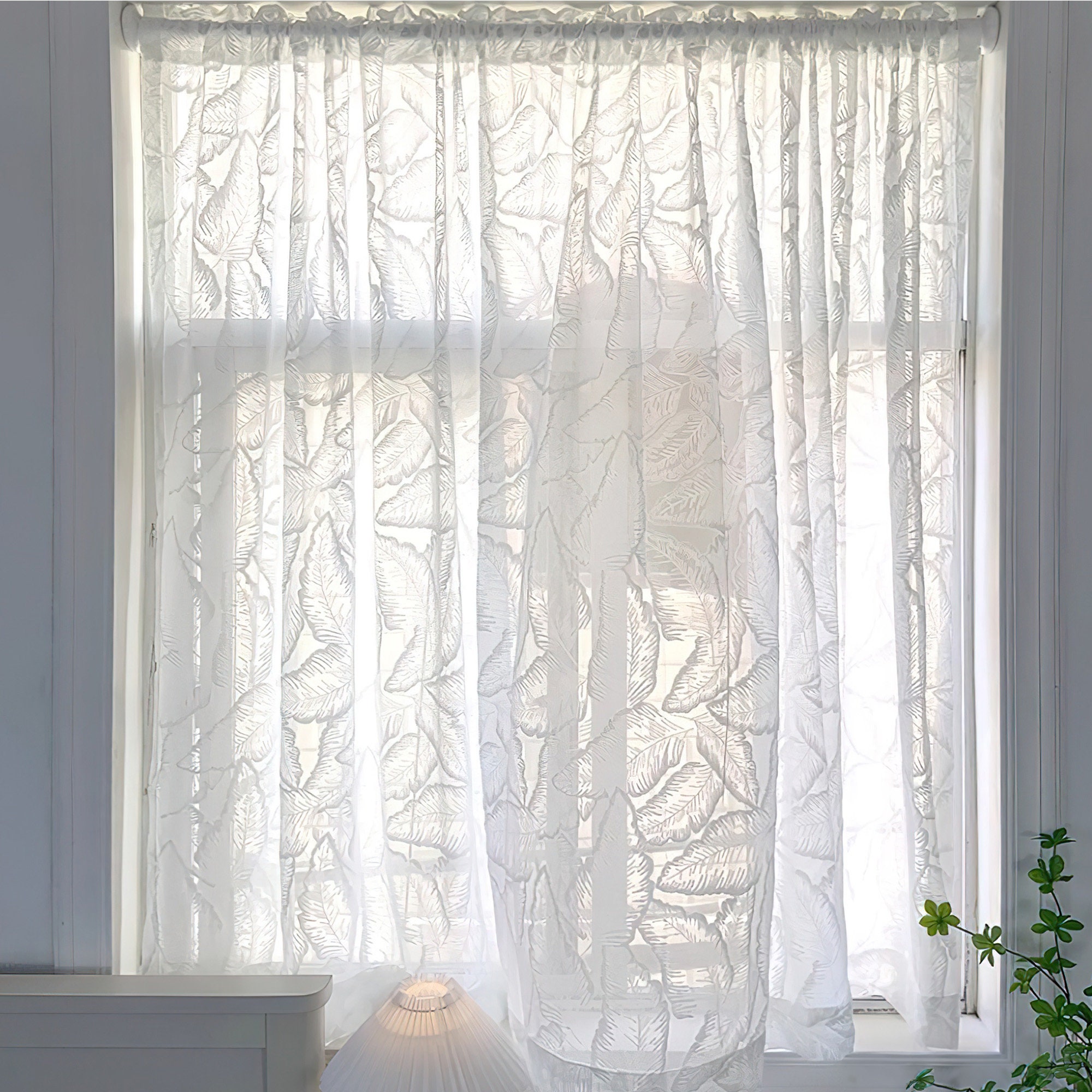 Nature Inspired Embossed Palm Leaf Curtain Elegant Botanical Patterns nature-inspired-embossed-palm-leaf-curtain-elegant-botanical-patterns