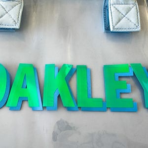 Benutzerdefinierte Schatten Schrift Klar Strandtasche Hologramm Kreuzfahrt Tropisch Pool Tasche Passend Brautjungfer Geschenk Sommer Mexiko Reise Vegas Urlaub am Pool