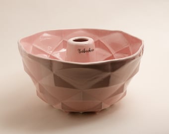 Bundt Cake Pan Eliska - Pink Porcelain Baking Pan