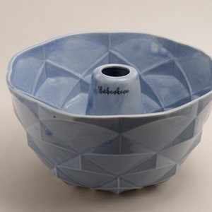 Bundt Cake Pan Eliska Light Blue Porcelain Baking Pan image 2