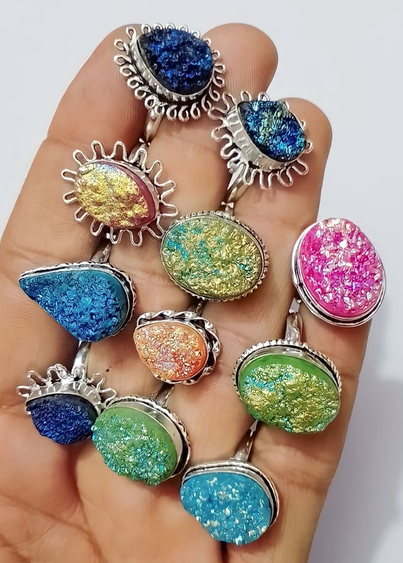 Druzy rings wholesale top