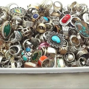 Wholesale Lot !!! Multi Gemstone Mixed Rings Wholesale Lot, 925 Sterling Silver Rings Handmade Jewelry Ring Express Shipping Bulk Ring....