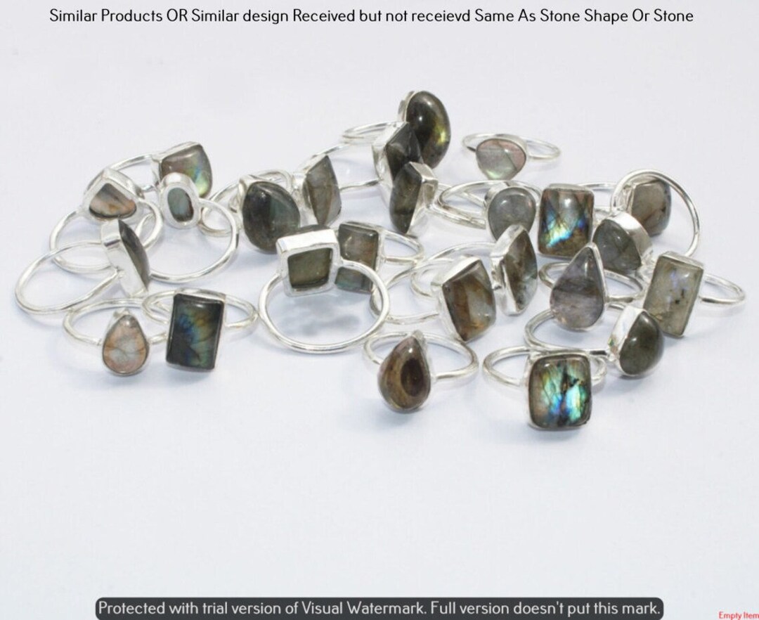 Anello Con Pietra In Argento 925 Con Labradorite | GIOIELLI IN ARGENTO – Il Mondo Di Wit - Foto 5