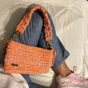 Crochet Bag, Knitted Bag, Women&#39;s Bag, Fashionable Handbags, Tote Bag, Clutch Bag