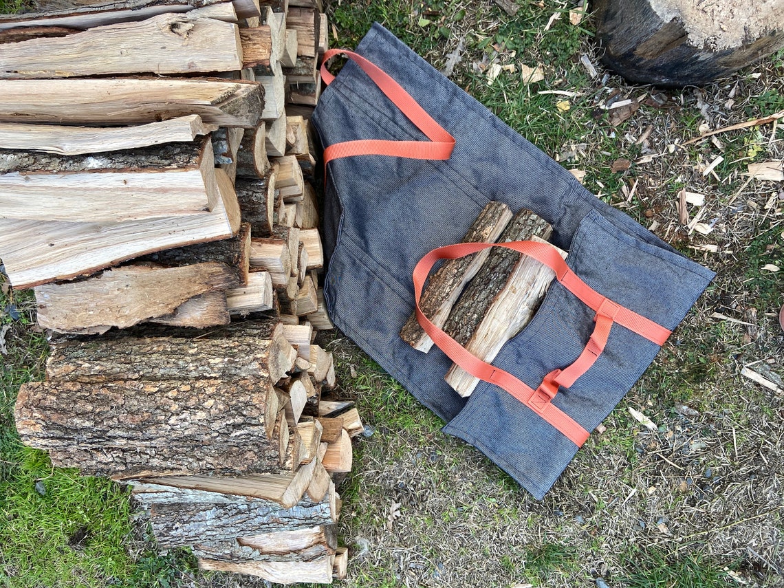 Firewood Carrier, Log Carrier, Wood Carrier Bag, Fireplace Wood Bag