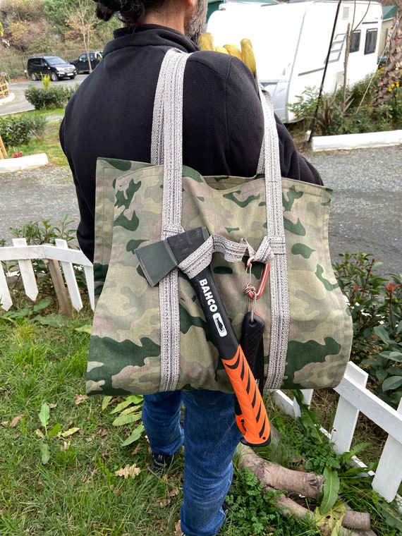 Porte-bûches, sac de transport en bois, transporteur de bois de