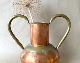 Beautiful Vintage Copper and Brass Vase/Water Jug