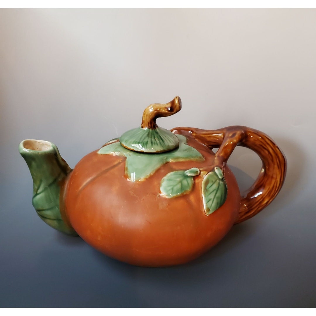 Whimsical Ceramic Pumpkin Teapot Etsy
