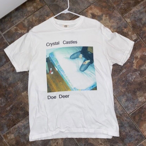 Crystal Castles Doe Deer Shirt (actual shirt in photo)