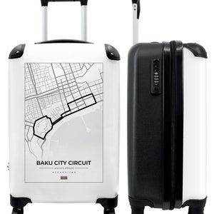Koffer - handbagage - racebaan - f1 - baku city circuit - wit - racen
