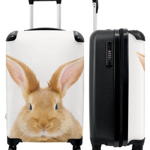 Koffer - handbagage - kinderkoffer - konijn - kinderen - dieren