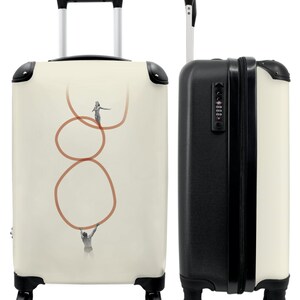 Koffer - handbagage - abstract - man - vrouw - vormen