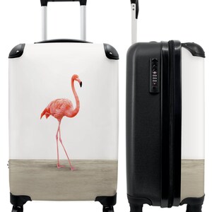 Koffer - handbagage - kinderkoffer - flamingo - kids - roze - decoratie