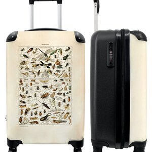 Koffer - handbagage - insecten - vintage - dieren - natuur