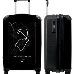 Koffer - handbagage - f1 - sport - circuit zilversteen - racebaan - zwart-wit