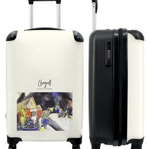 Koffer - handbagage - kunst - abstract - chagall - kleuren