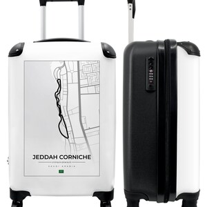 Koffer - handbagage - f1 - racebaan - jeddah corniche - wit - racen