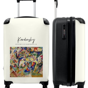 Koffer - handbagage - kunst - abstract - kleuren - kandinsky