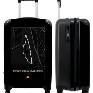 Koffer - handbagage - racebaan - circuit gilles villeneuve - f1 - canada - zwart wit