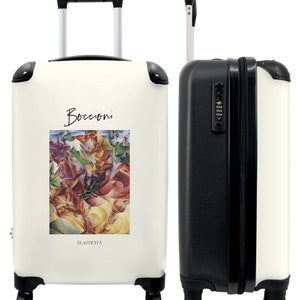 Koffer - handbagage - kunst - boccioni - oude meesters - futurisme