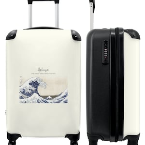 Koffer - handbagage - kunst - zee - hokusai - oude meesters