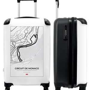 Koffer - handbagage - f1 - circuit de monaco - racebaan - wit - monaco