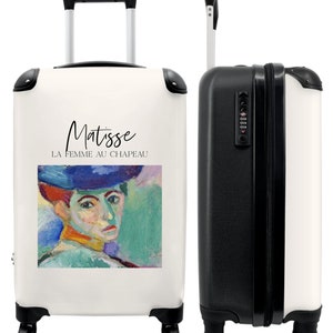 Koffer - handbagage - kunst - matisse - portret - vrouw
