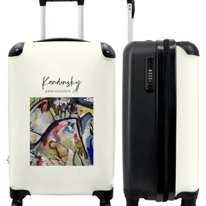 Koffer - handbagage - kunst - kandinsky - kleuren - oude meester