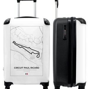 Koffer - handbagage - formule 1 - circuit paul richard - frankrijk - racebaan - wit