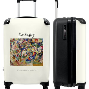 Koffer - handbagage - kandinsky - kunst - kleuren - abstract