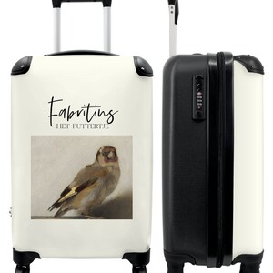 Koffer - handbagage - kunst - het puttertje - fabritius - vogel