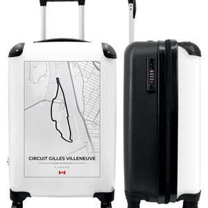 Koffer - handbagage - racebaan - circuit gilles villeneuve - formule 1 - canada - wit