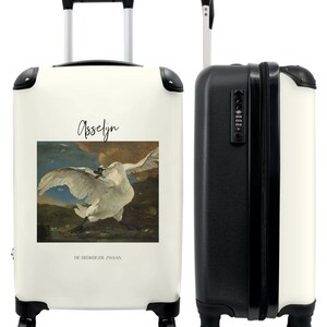 Koffer - handbagage - kunst - asselijn - oude meester - zwaan