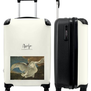 Koffer - handbagage - kunst - asselijn - de bedreigde zwaan - oude meester