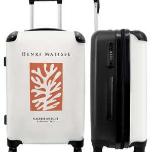 Koffer - handbagage - kinderkoffer - henri matisse - kunst - koraal - abstract - terracotta