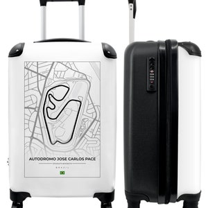 Koffer - handbagage - f1 - autãdromo josÃ© carlos pace - racebaan - brazilië - wit