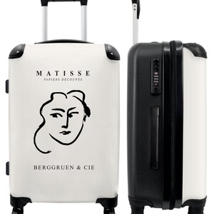 Koffer - handbagage - kinderkoffer - matisse - kunst - vrouw - lijntekeningen - abstract