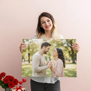 Impression photo personnalisée sur toile - Art mural personnalisé avec kit de suspension