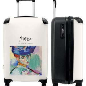 Koffer - handbagage - kunst - portret - matisse - vrouw - kleuren