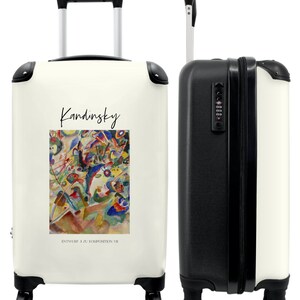 Koffer - handbagage - kunst - kandinsky - abstract - kleuren