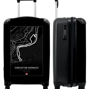 Koffer - handbagage - formule 1 - circuit de monaco - racen - zwart-wit - monaco