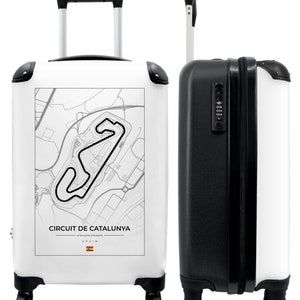 Koffer - handbagage - f1 - racebaan - circuit de catalunya - spanje - wit