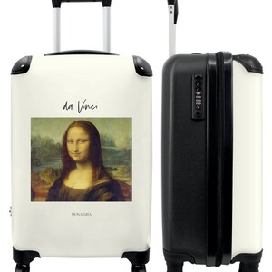 Koffer - handbagage - kunst - mona lisa - leonardao da vinci - oude meesters