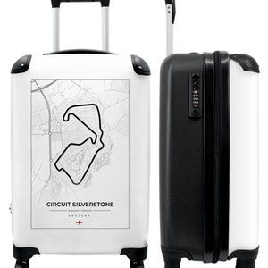 Koffer - handbagage - formule 1 - racing - circuit silverstone - engeland - wit