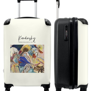 Koffer - handbagage - kunst - kandinsky - compositie - kleuren