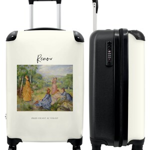 Koffer - handbagage - kunst - renoir - dames - kleuren