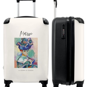 Koffer - handbagage - matisse - kunst - portret - vrouw